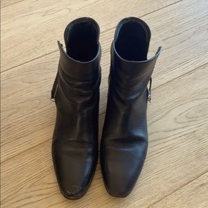 Zara leather ankle boots